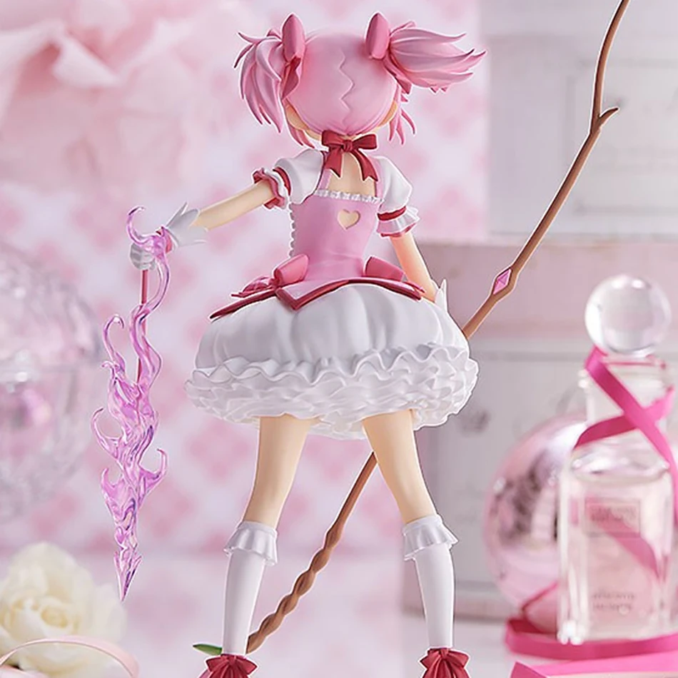17 سنتيمتر Puella Magi Madoka Magica أنيمي الشكل Kaname Madoka ماجيك فتاة بولي كلوريد الفينيل أنيمي عمل أرقام الكرتون مكتب الديكور نموذج اللعب #3