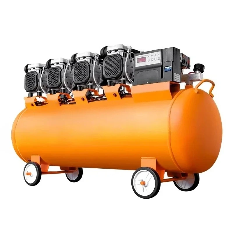 Air compressor 220V large silent oil-free high pressure pump