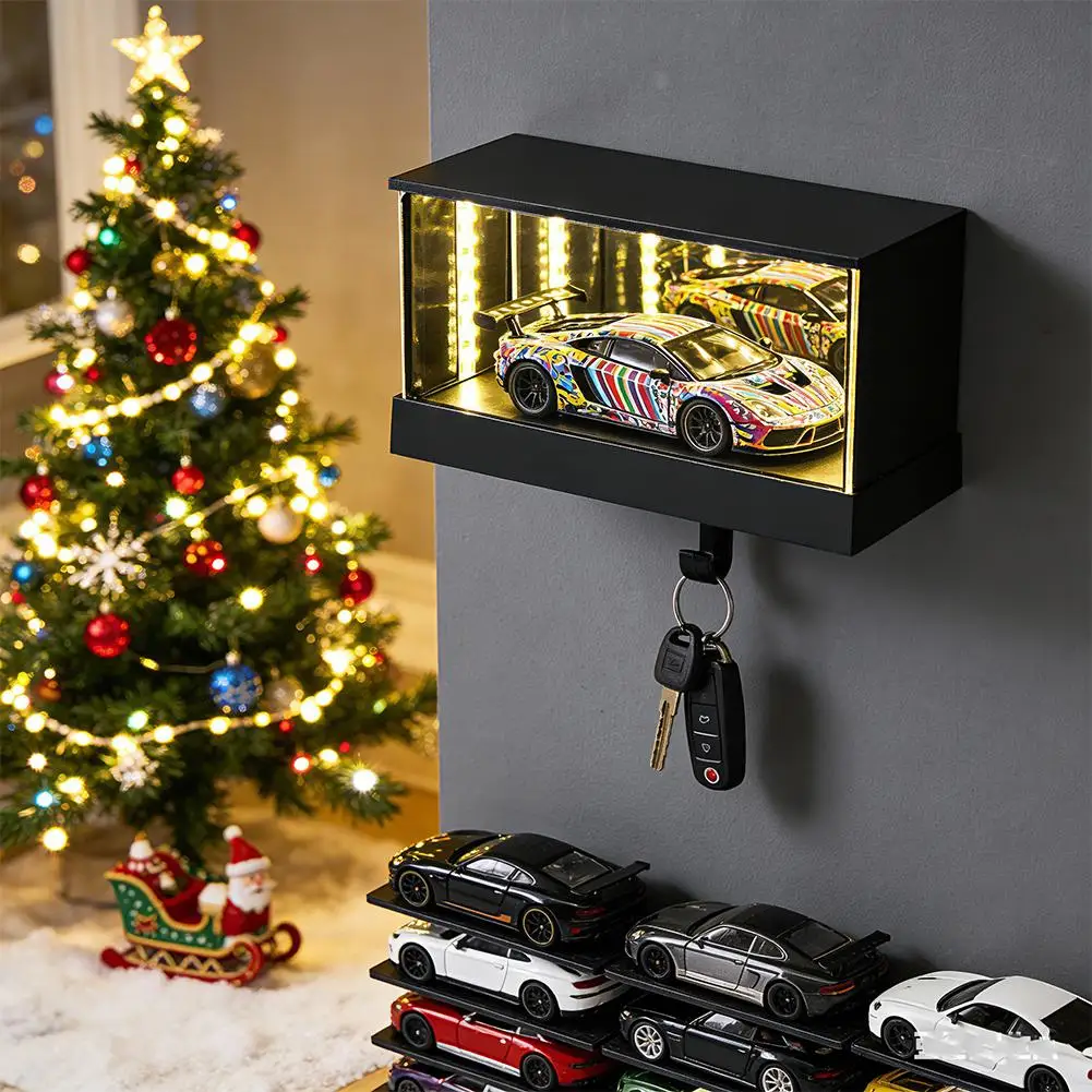 Luminous Unlimited Garage Key Storage With LED Light Creative Car Key Holder & Organizer Unique Auto Gift For Men & Women