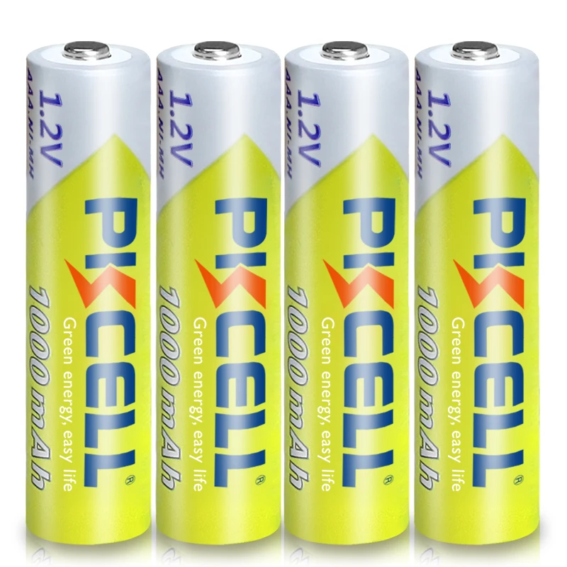 8Pc PKCELL AAA Battery 1.2V Ni-MH AAA Rechargeable Batteries 1000MAH 3A aaa flashlight Toy battery And 2PC AAA/AA Battery Holder