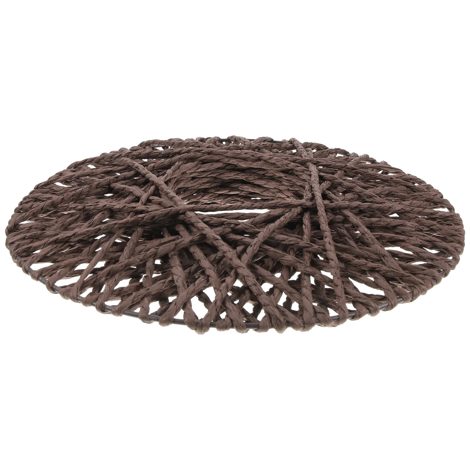 

1pc Woven Wall Plate Decor Bohemian Style Handmade Paper Rope Hanging Ornament For Home Living Room Bedroom Garden Balcony