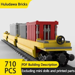 City Car Model MOC Building Bricks Container Transport Vehicle Modular Technology Gifts Holiday Assemble Children Toys Suit