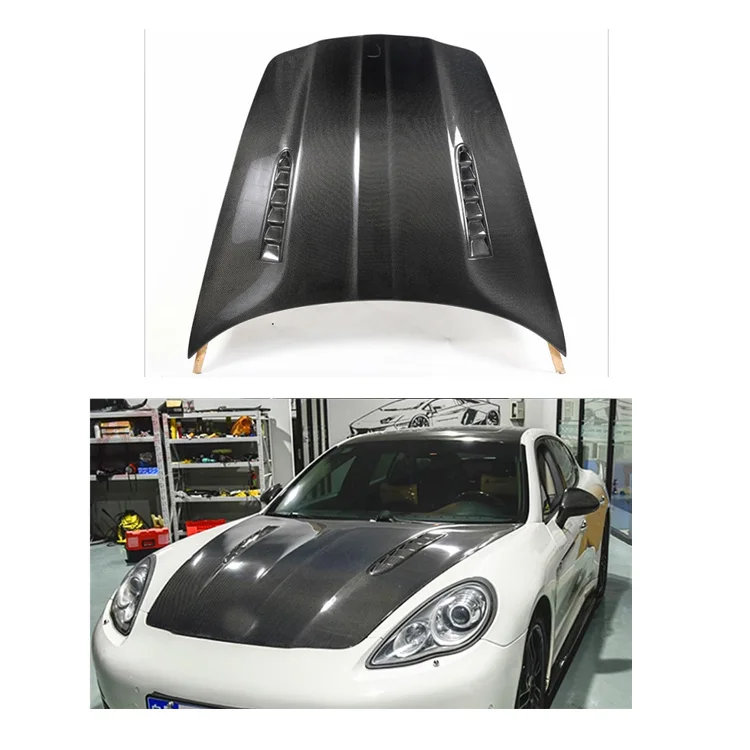 

High Quality Hood a Style Carbon Fiber Engine Hoods Car Hood for PANAMERA 970 970.1 970.2 2010-2016