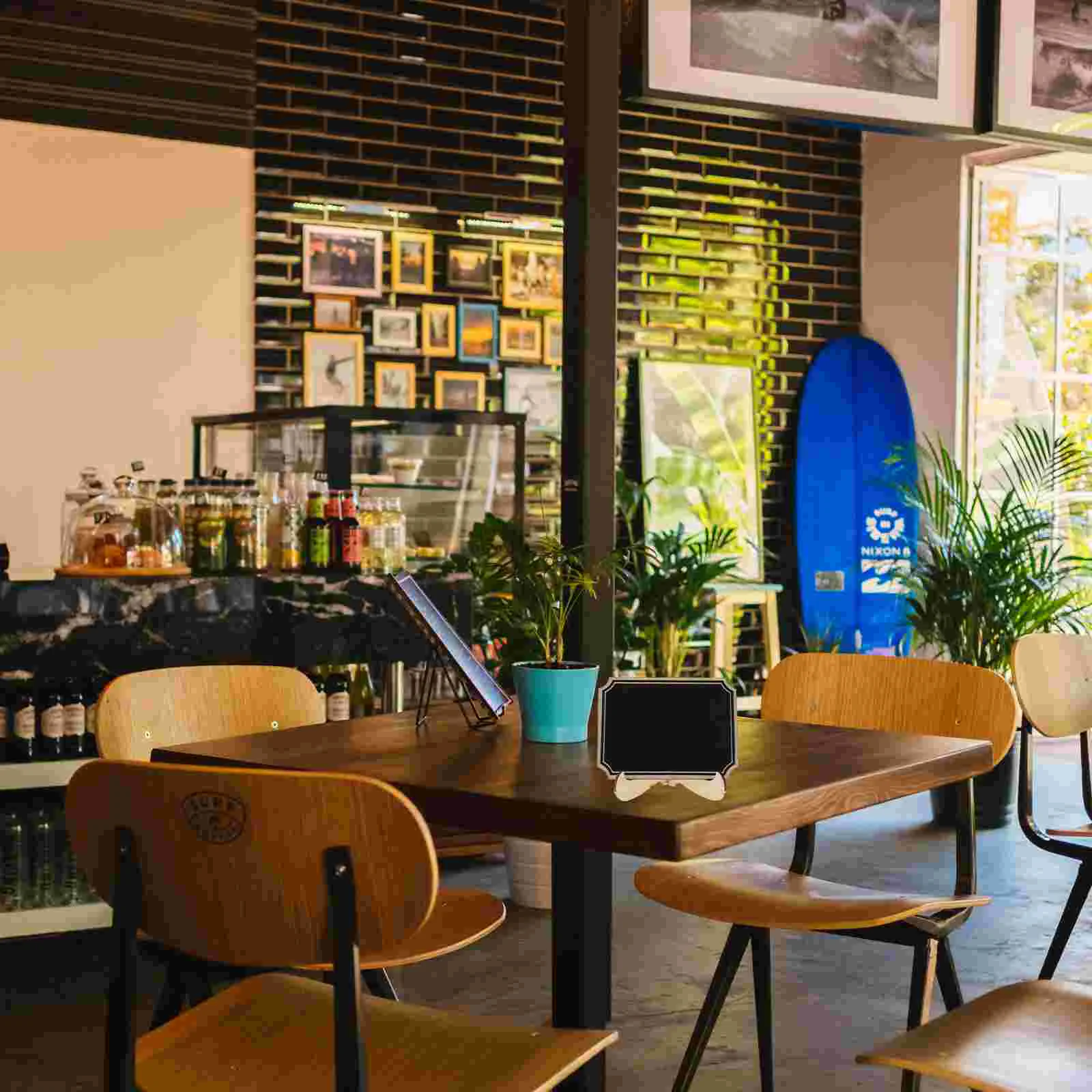 20 Pcs Rounded Corners Chalkboards for Food Miniature Table Small Blackboard Reusable Erasable Letter Wooden Practical