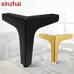 4pcs Metal Mofa Foot Cabinet Bedside Table Slanted Leg Three-pronged Right-angle Furniture Legs Coffee Table Support Leg