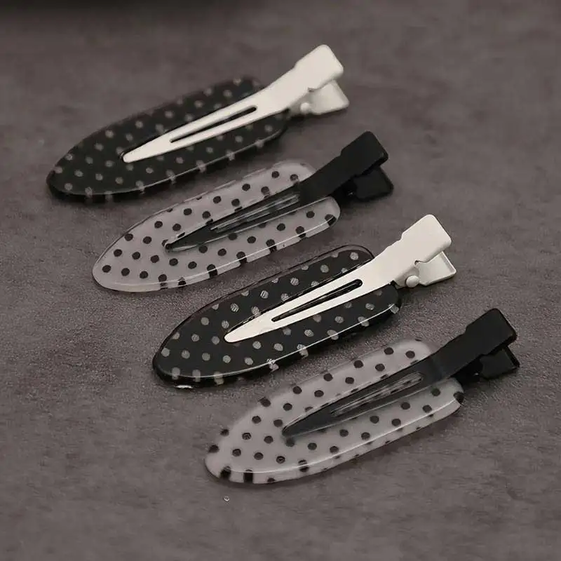 Black White Polka Dot Acrylic Hair Clips Minimalist Secure Hold Daily Wear Party Outfits Hair Styling Accessories 2026 New