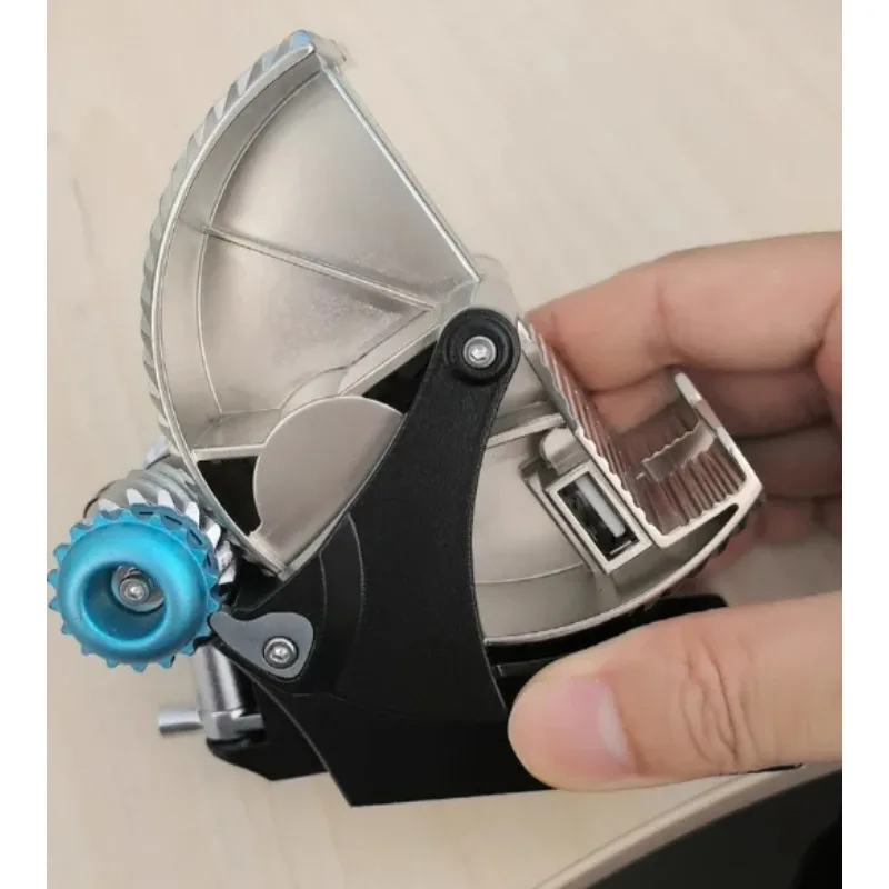 All-metal Mechanical Alloy Serrated, Knob Gear Hand Crank Power Generation Mobile Phone Holder