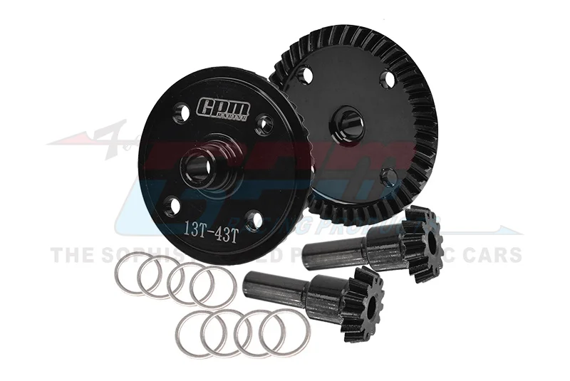 GPM Harden Steel F&R Spiral Diff Gear 43T&13T ARRMA Senton 6S Typhon Infraction