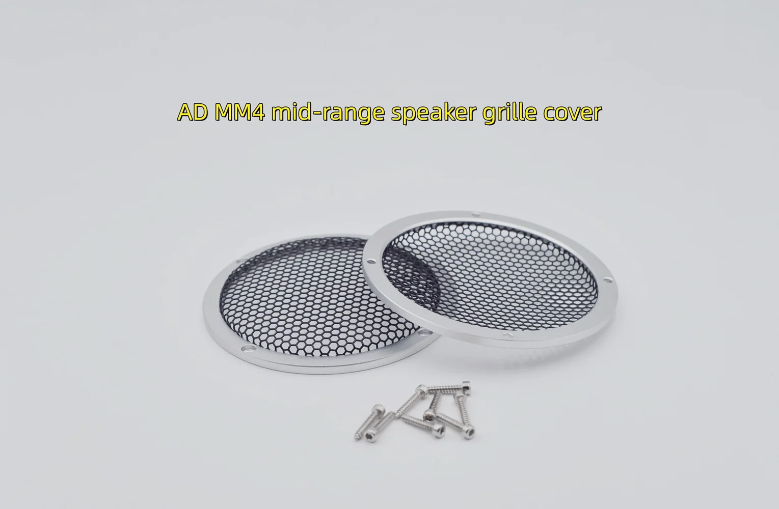 2 PCS Aluminum alloy mesh cover specially designed for the mid-range speaker MM4 and used for protection and decoration in ADMM3
