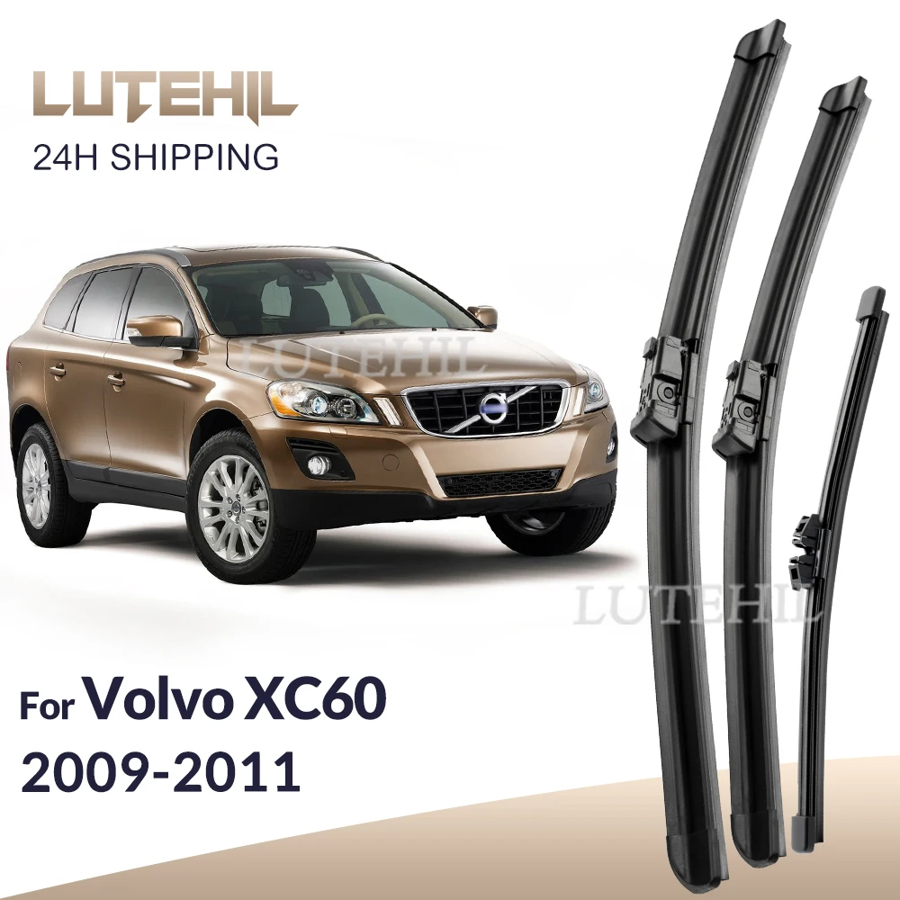 لفولفو XC60 2009-2011 2010 ممسحة شفرات الممسحة الأمامية والخلفية الزجاج الأمامي نافذة فرش 26 "+ 20" + 15"