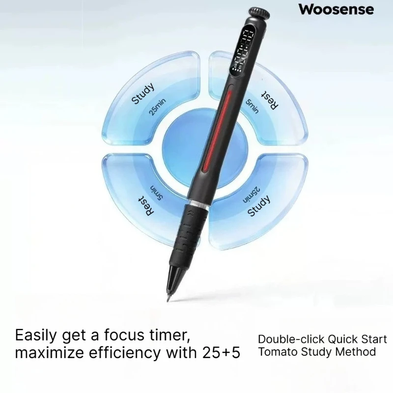Time Pen Wushe countable gel pen, high-tech, smooth and quick-drying, INS test pen 0.5mm blacknery for Notes & Homework Writing.