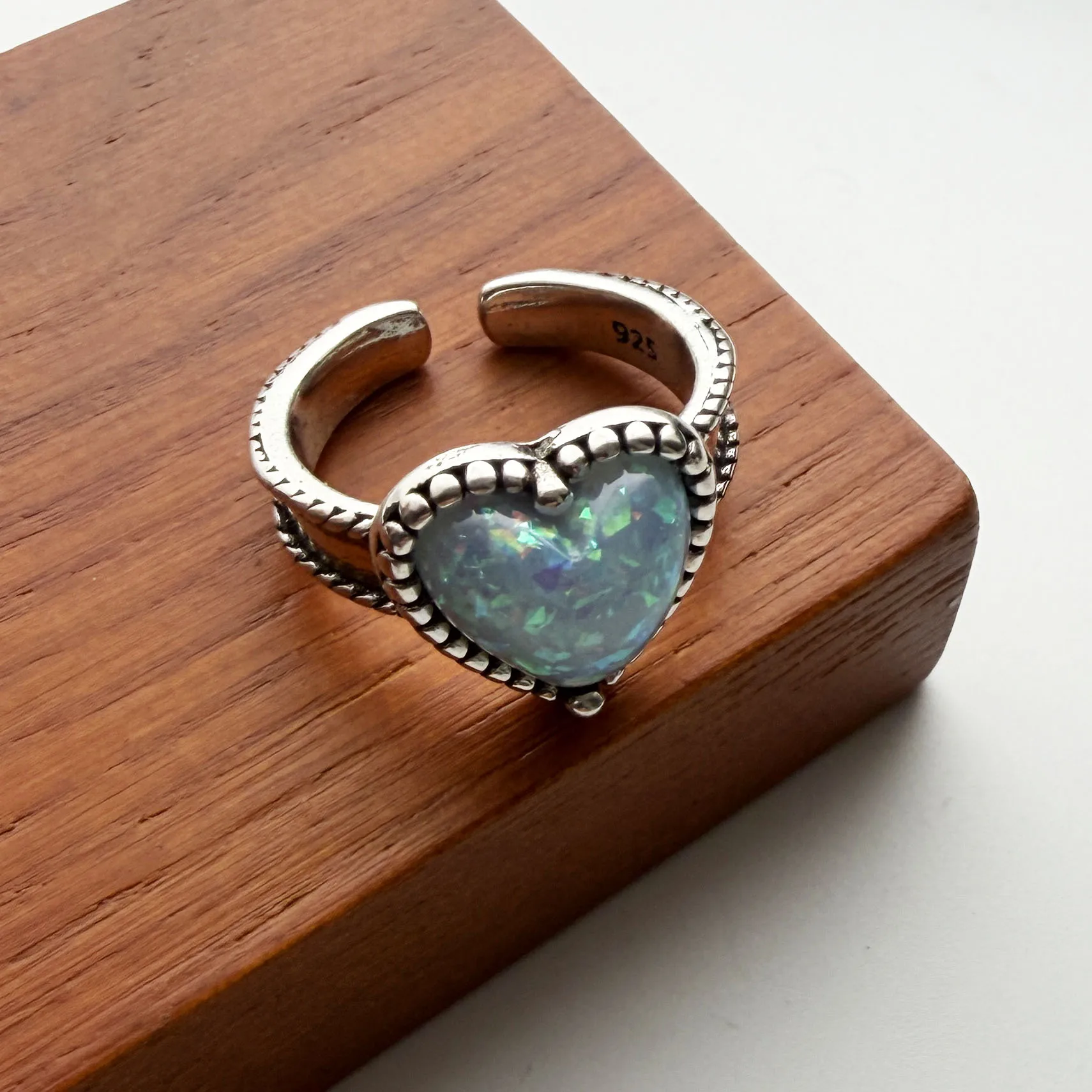 خواتم من الفضة الإسترليني عيار 925 للنساء زوجين الحد الأدنى اليدوية بسيطة الرجعية زهرة حجر خاتم غرامة مجوهرات هدية منع الحساسية