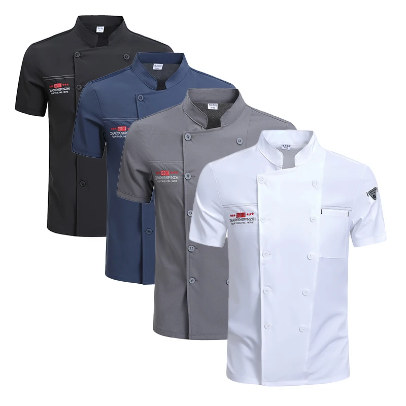 Cameriere abbigliamento uomo uniforme da cuoco giacca da cucina da donna Bakery Cook Coat Hotel Cooking Clothes top sala da pranzo cameriere camicia