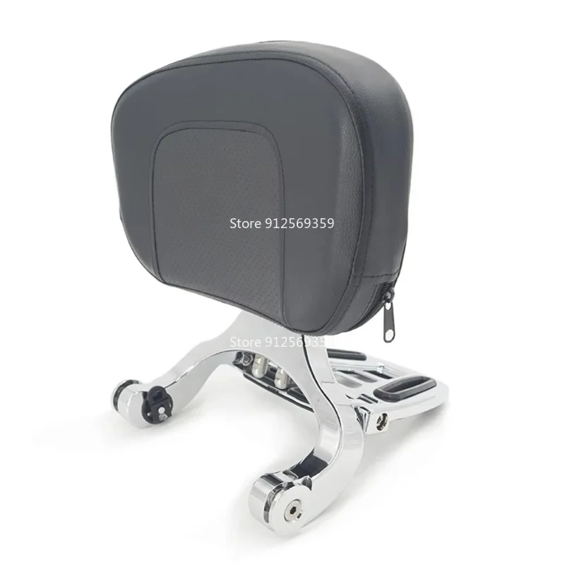 For BMW R18 Bagger RTC Motorcycle Accessories Sissy Bar Multi-Purpose Driver Passenger Backrest with Folding Luggage Rack