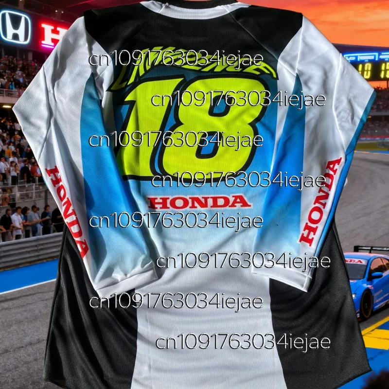 

2025 Honda Motorcycle Quick Dry Jersey Long Sleeve Breathable Racing Shirt Comfortable Dirt Bike Gear for Daily Outdoor Use