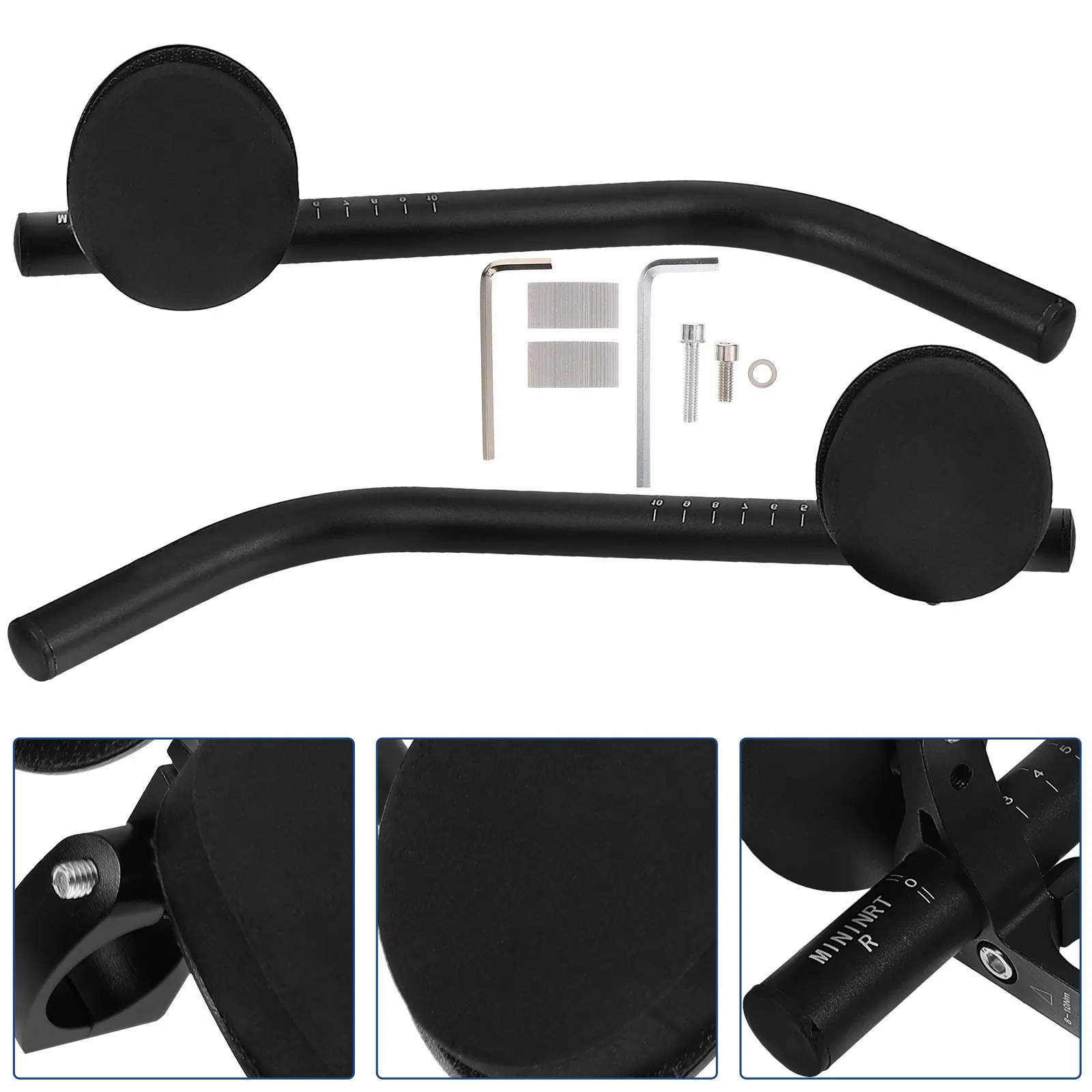 

1Set Aluminum Alloy Bike Armrest Handlebar Durable Stable Bike Rest Handlebar for Mountain Road Bikes Comfortable Long Distance