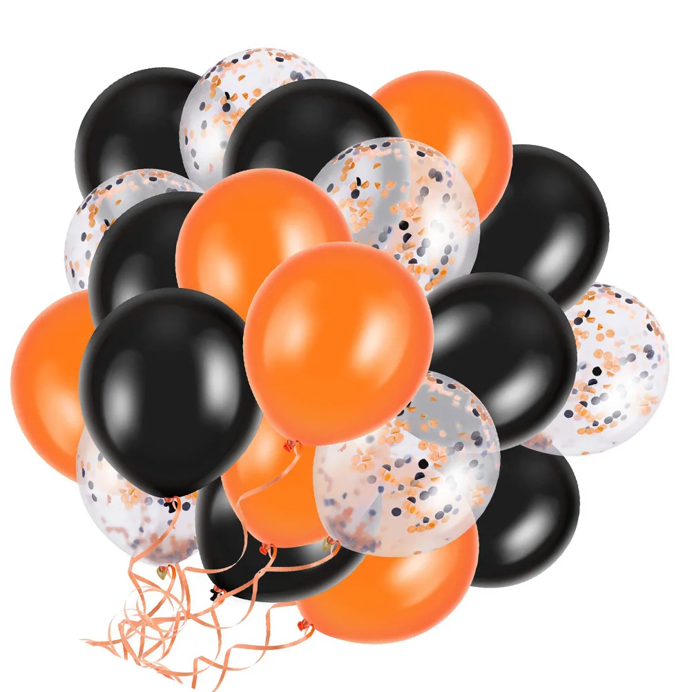 

15 Pcs Party Decoration Balloons Decorations Adornment Halloween Metal Emulsion Baby