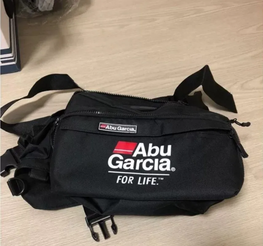 新しいabu-garciaアウトドアフィッシングバックパック多機能釣り道具バッグメンズウエストバッグシングルショルダーフィッシングバッグ