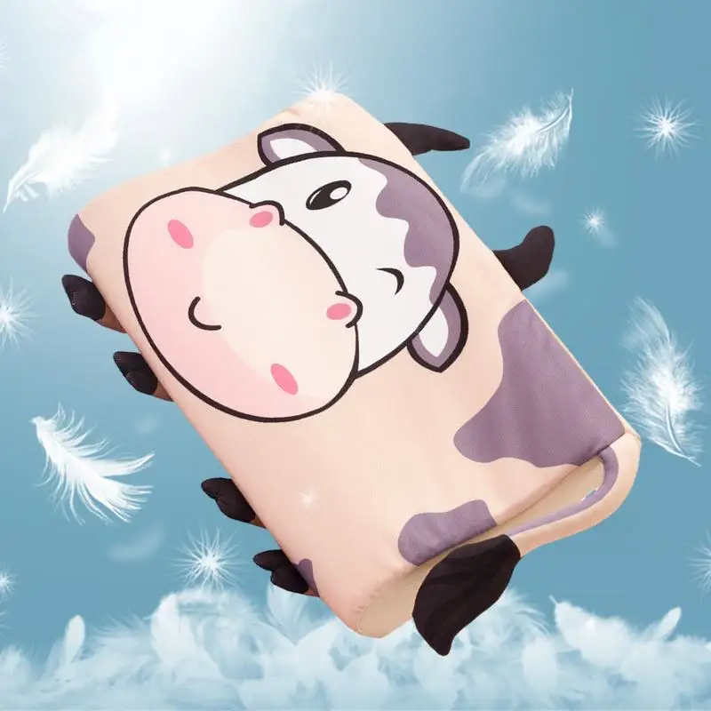 

Small Pillow Breathable Cartoon Toddler Sleeping Pillow Ergonomic Crib Pillow For Better Neck Support Cooling Travel cushion