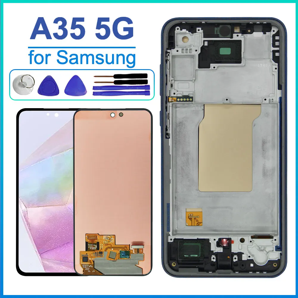 High Quality LCD for Samsung Galaxy A35 5G LCD Display Touch Screen Digitizer Assembly for Samsung A35 5G Mobile Phone Screen