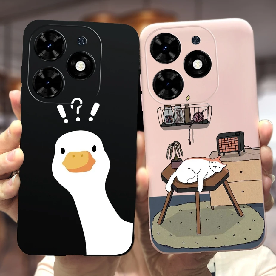 For Infinix Hot 40 Pro Case Hot40 X6836 X6837 Cute Fashion Cartoon Cover Soft TPU Phone Case For Infinix Hot 40i Hot40 Pro Shell