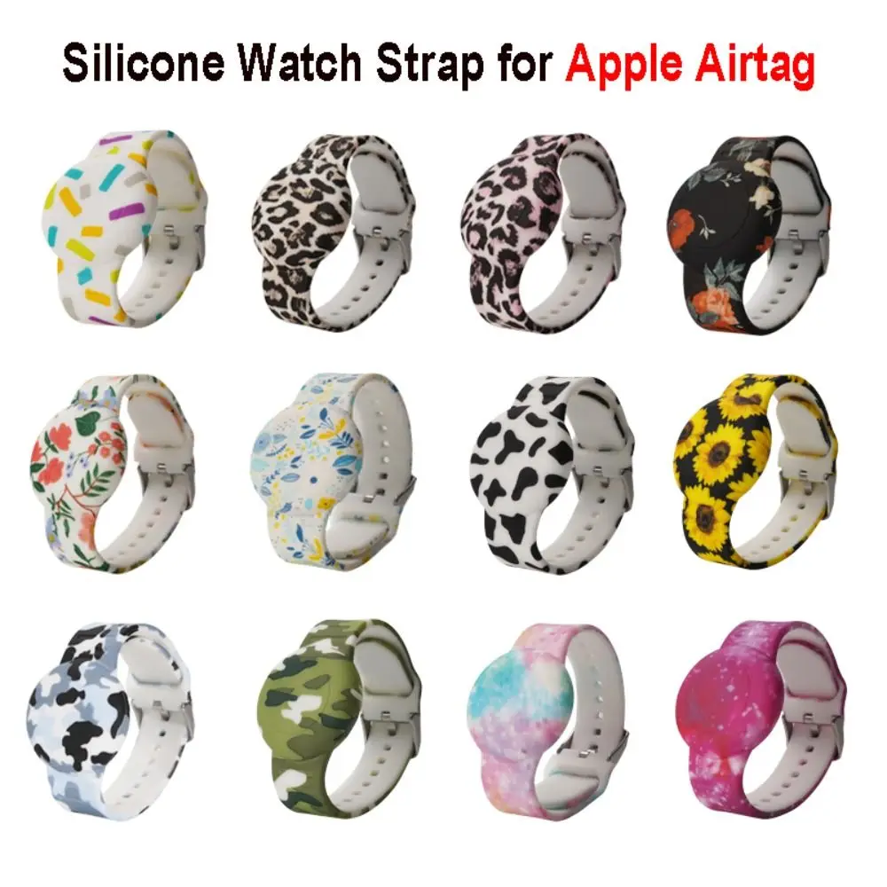 New Waterproof Watch Strap Fully Protected Adjustable Kids Wristband Soft Replacement Tracker Holder Watchband for Apple Airtag