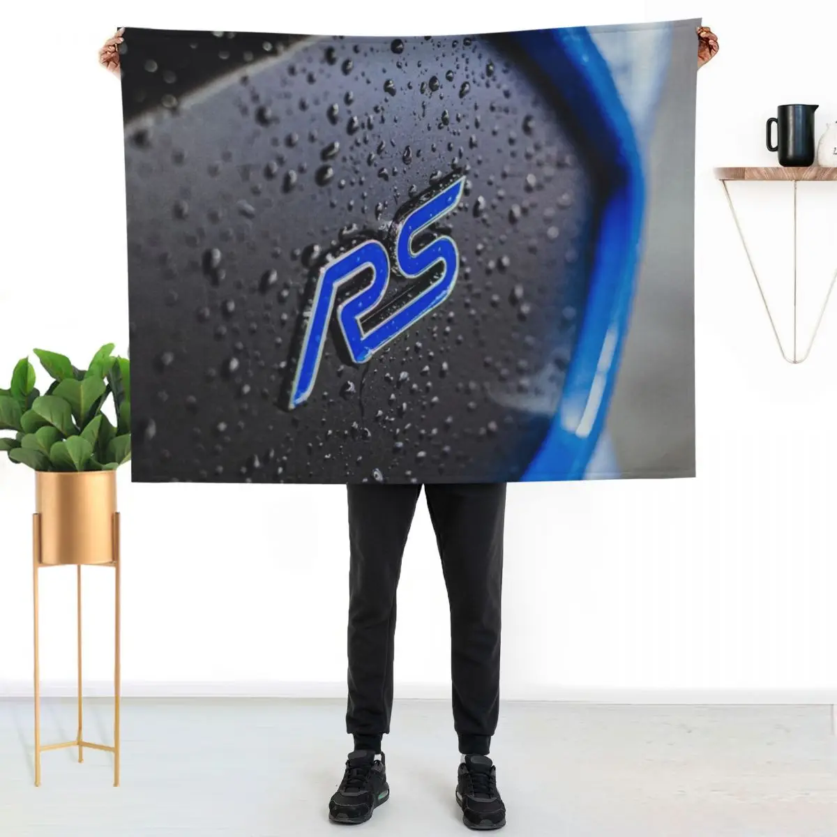 Focus RS logo Throw Blanket Decorative Throw Thins Decorative Sofa halloween Hairy Soft Beds Blankets