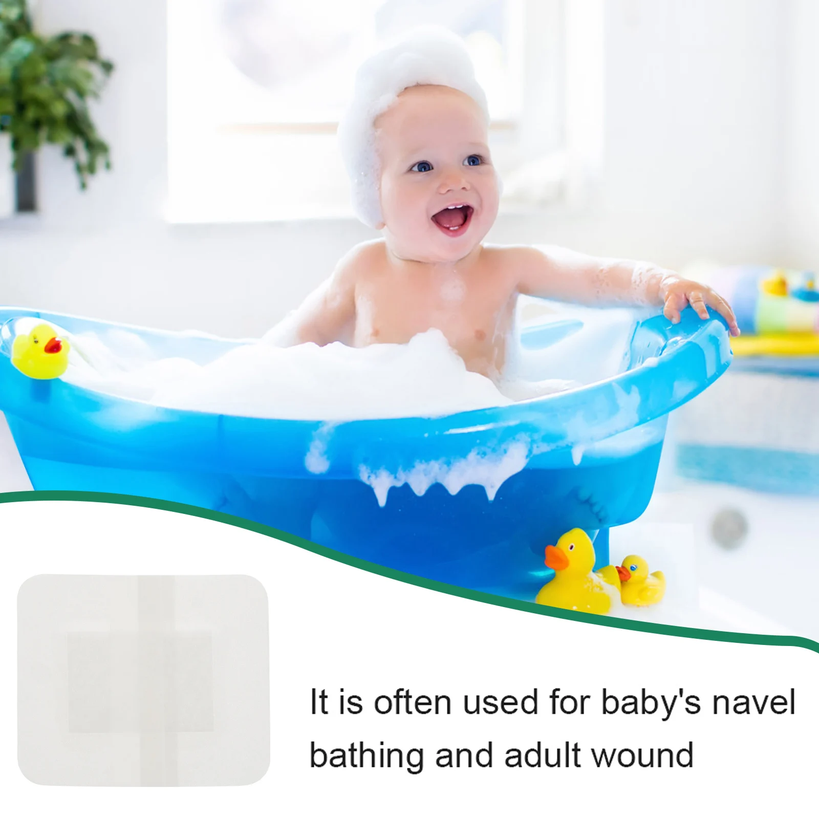 

10 шт., детские наклейки на пупок, дышащие водонепроницаемые детские пупочные пластыри, одноразовые пластыри для ухода за ранами для плавания