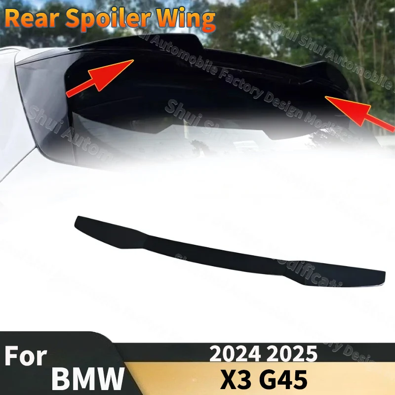 

Rear Top Wing for BMW X3 G45 2024 2025 Car Upper Spoiler Tail Fin Lip body kits Tuning Guard Board External Decoration Parts