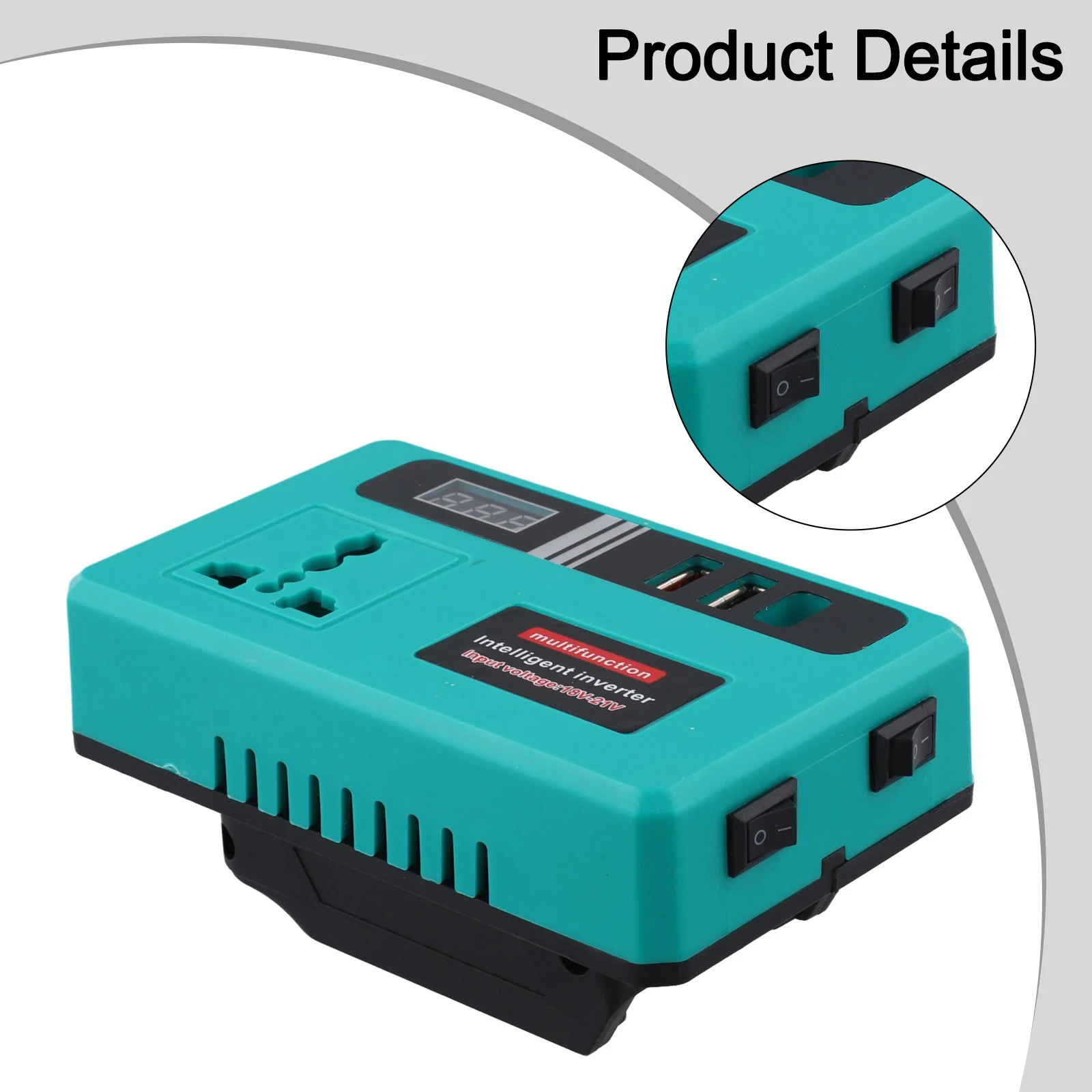 

For Dayi 2106 Household Appliances Battery Converter Camping Adventures Battery Powered Compact Design LED Light Outdoor Use