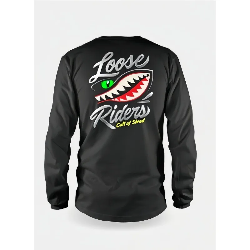 2025 Loose Rider Motocross-Trikot, schnell trocknendes Langarm-Trikot, MTB, Downhill-Mountainbike-Trikot, BMX Mountainbike-Enduro-Shirt