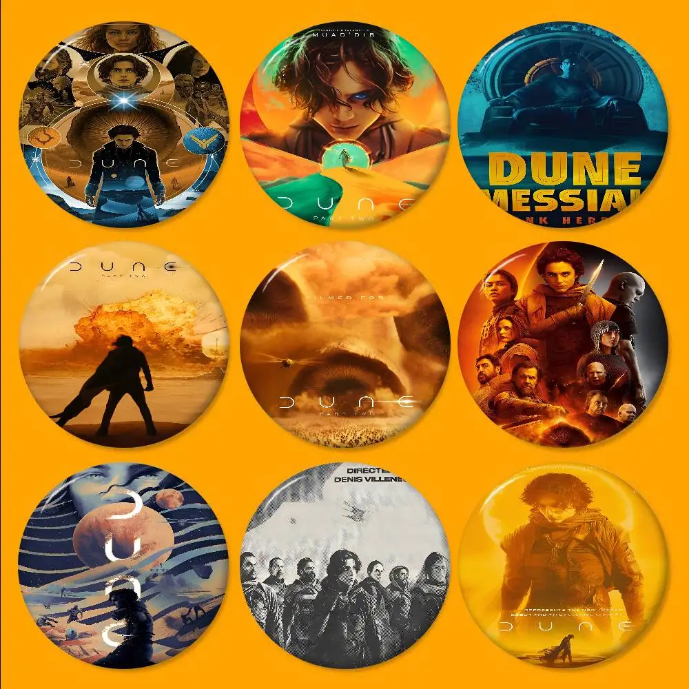 الكثبان الرملية جزء 2 2024 فيلم الخيال العلمي صفيح دبوس زر مخصص أنيمي دور المدرسة القديمة بروش الكرتون طوق شارة مجوهرات هدية المشجعين #3