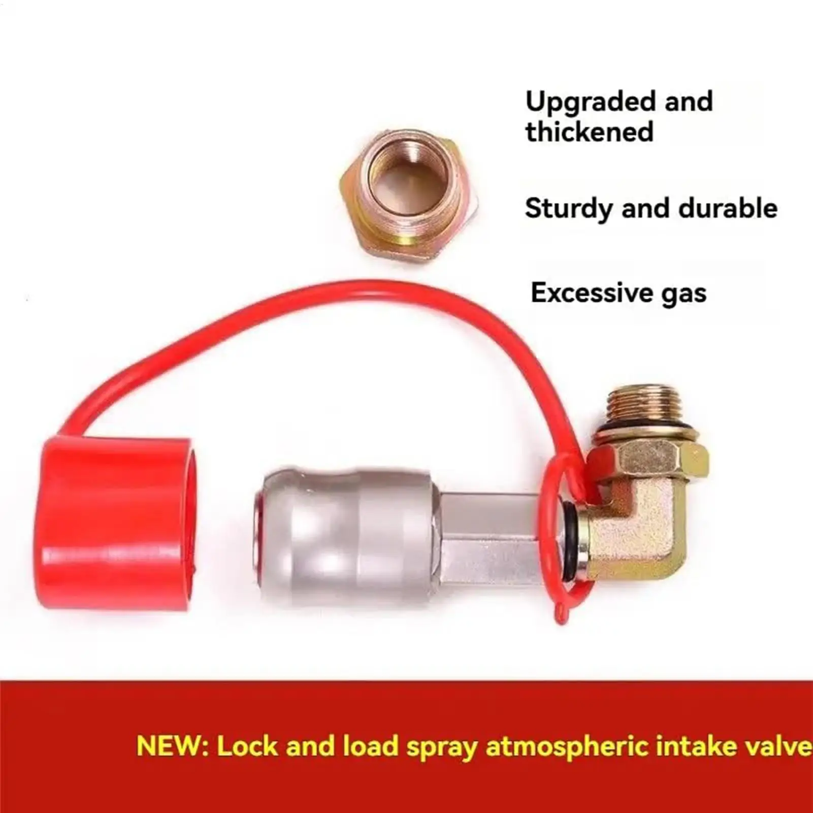 Air Intake Valve With Dust Cap Thickened 90-Degree Brass Elbow Lockable Portable Inflation Intake Valve For Semi-Trailers