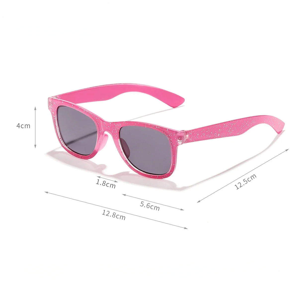 2024 New Trendy Cool Children's Colorful Shiny Square Sunglasses Girls Trendy Fashionable Cute Sun Glasses Kids Eyewear