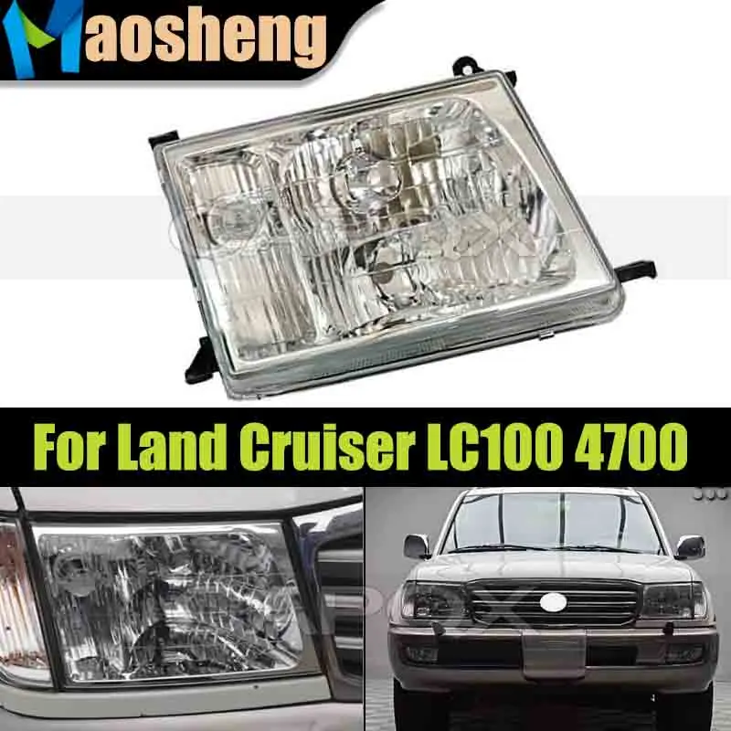 

Front Bumper Headlight Headlamp For Toyota Land Cruiser 4700 LC100 4500 1998-2005 Head Light Head Lamp
