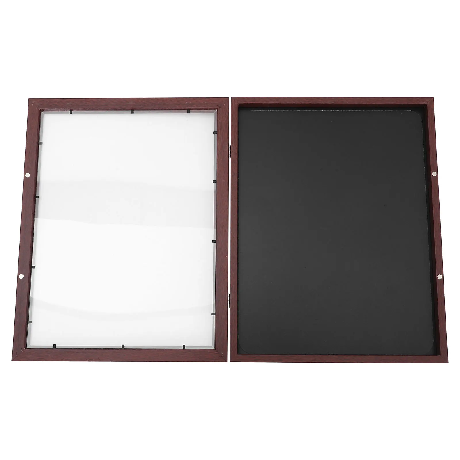 صندوق ظل خشبي للقمصان، فتحة أمامية مستطيلة، إطار موحد لكرة القدم، سترة عرض تذكارات رياضية #1