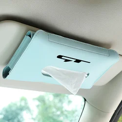 For Kia GT Line Elantra Sportage Rio Ev6 Car Tissue Box Towel Sets Car Sun Visor Tissue Box Holder Auto Storage Decoration