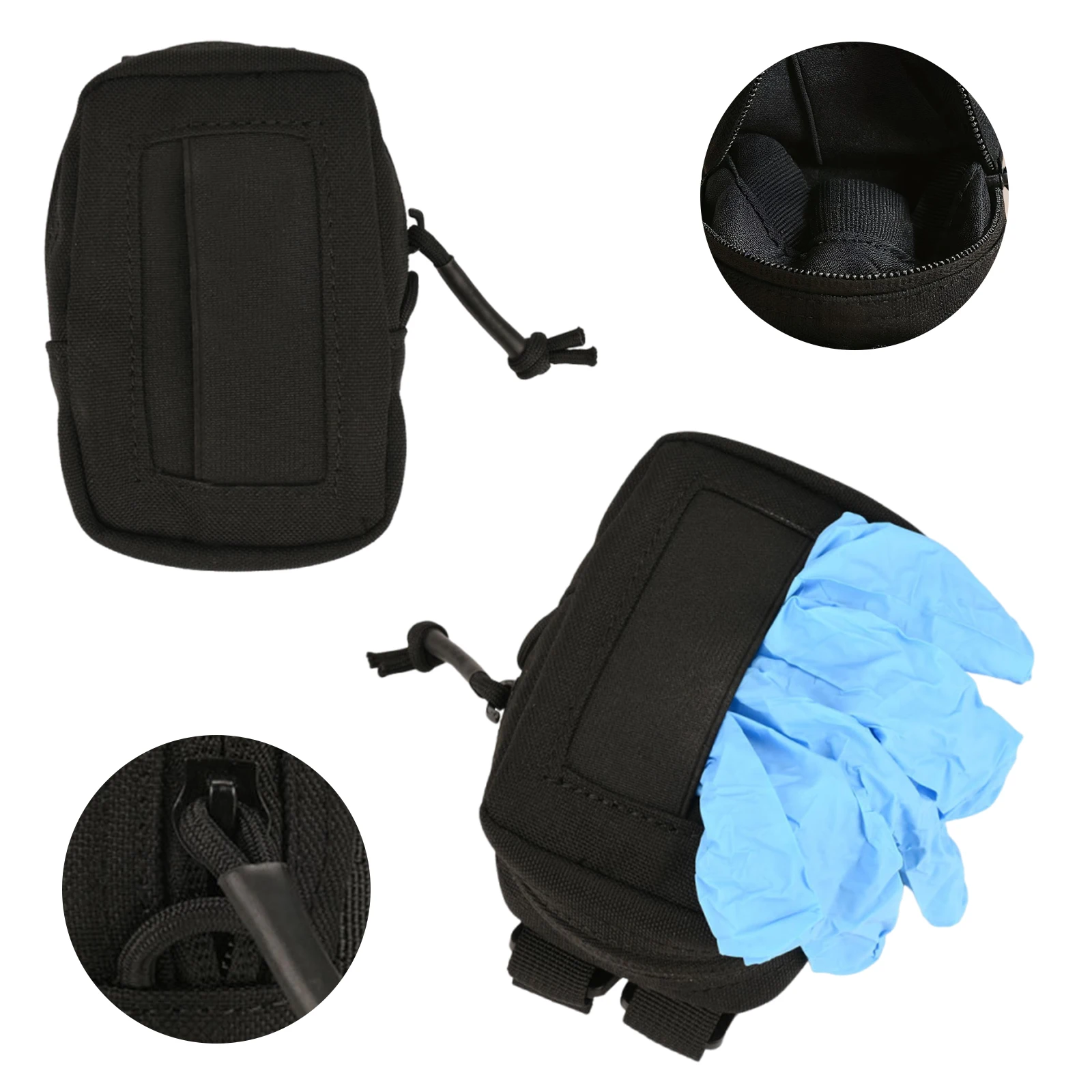 Portable Glove Pouch Lightweight Small Tool Bag Multi-Purpose Versatile Card Purse for Travel Camping Hiking Emergency