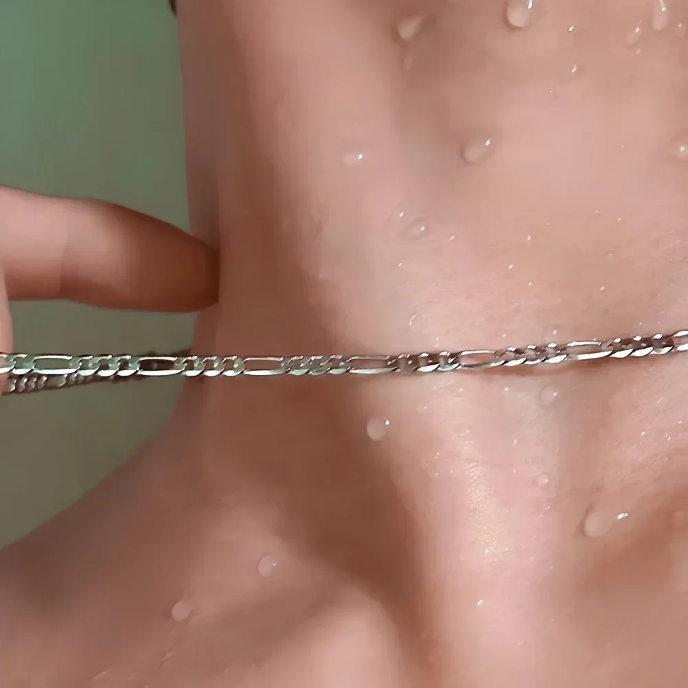 3 мм NK цепочка из нержавеющей стали, ожерелье в стиле хип-хоп Figaro, мужское ожерелье, модная цепочка, ювелирные аксессуары