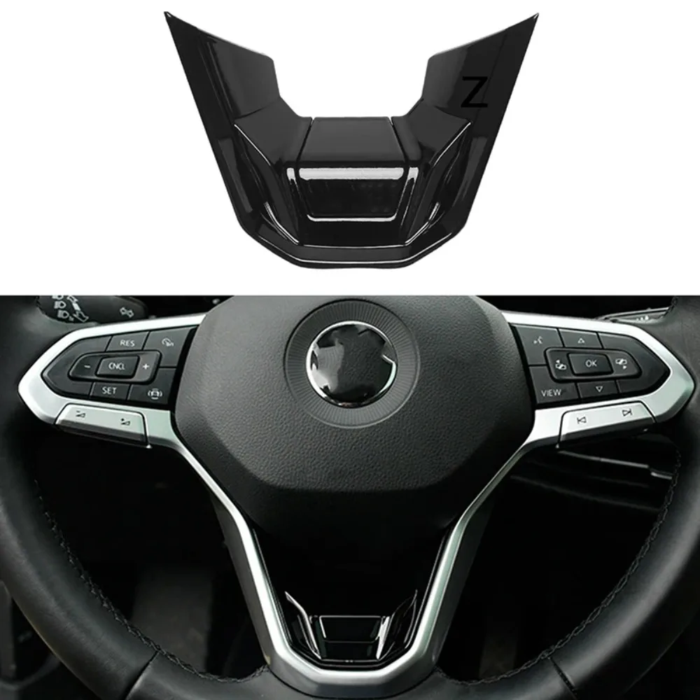 

Gloss Black Car Steering Wheel New R Emblem Badge Logo Mark Sticker Trim for Golf 8 MK8 Accessories 2020 2021