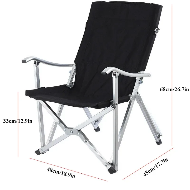 Ultra Light S Size Aluminum Alloy Outdoor Folding Ogawa Chair Fishing Recreational Household Portable  600D Oxford Fabric Stable