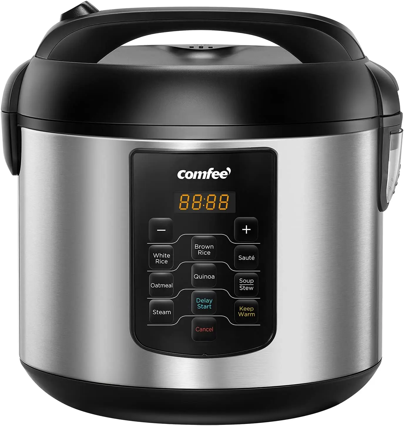 

10-Cup Rice Cooker, 20-Cup Cooked Capacity, Multifunctional Steamer & Warmer with 8 One-Touch Programs, 5.2QT
