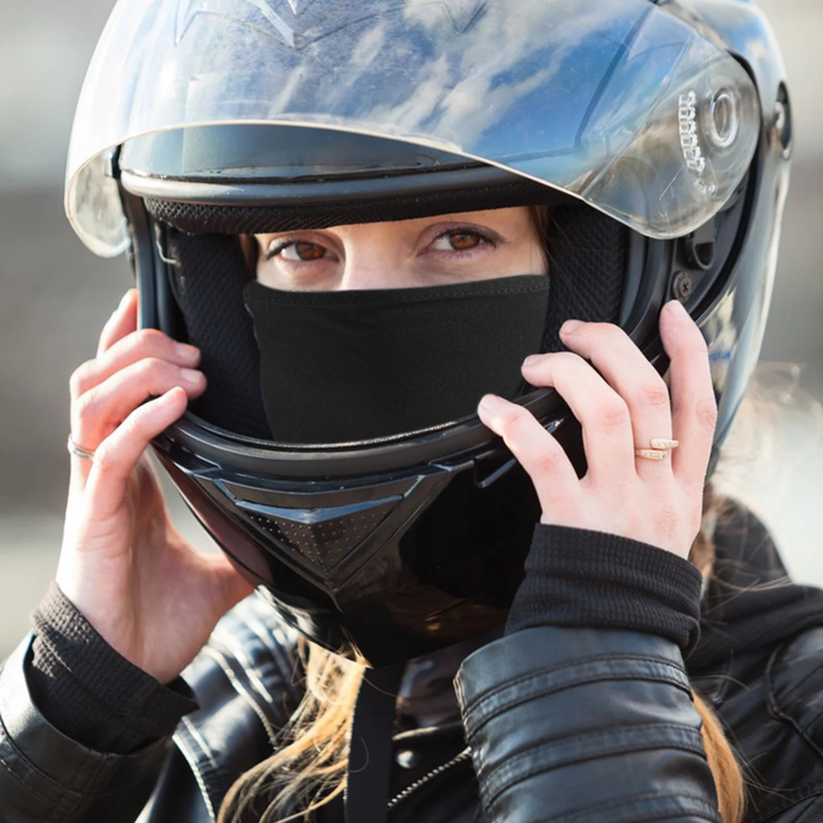 

Balaclava Hood Motorcycle Headwear Breathable Quick Drying for Men Women Cycling Skiing Riding Balaclava Headwear