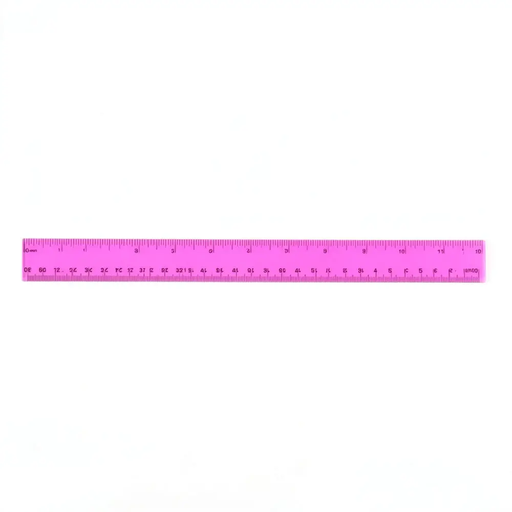 Standard Transparent Ruler For Office Stationery Drafting 30cm Measuring Tool Plastic Clear Scale Students Drawing Supply