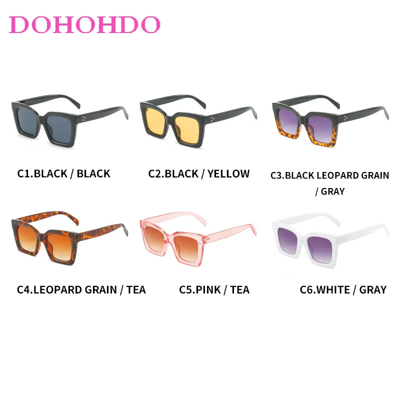 Óculos de Sol Vintage Clássicos Quadrados para Mulheres e Homens, Design de Marca de Moda, Óculos de Sol para Viagem e Direção, UV400