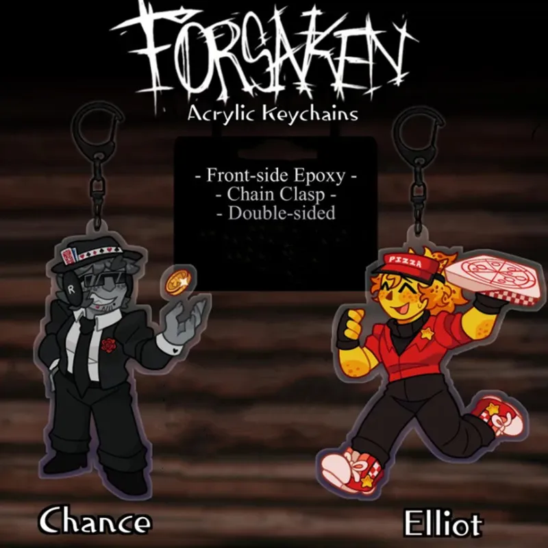 FORSAKEN - Acrylic Keychains: Chance, Elliot, Two Time, Guest 1337, 007n7, Coolkidd, c00lkidd, 1.1.1.1, 1.4, Mafioso