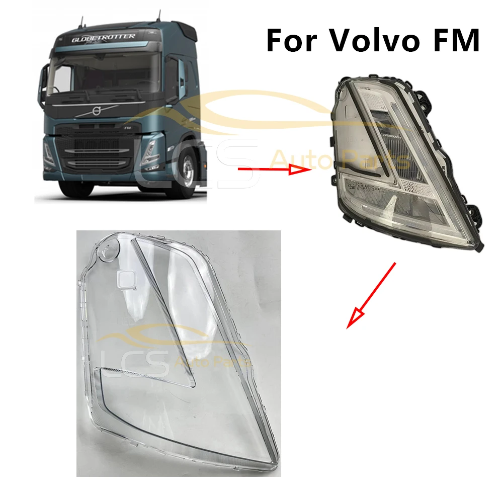 

HEAD LAMP GLASS Headlight Lens Cover for New Volvo FM FMX Truck 2021 On 23752804 23752809 23752829 23752836 23752800 23752806