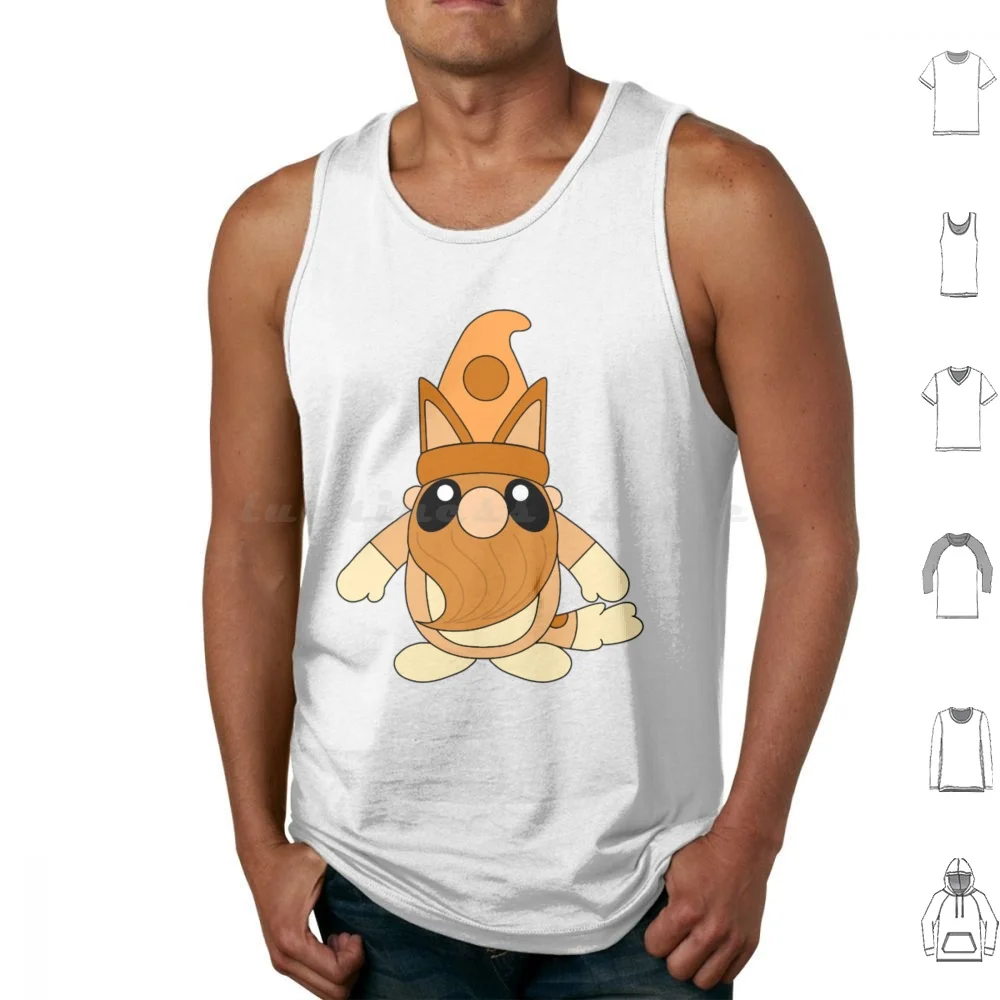 Bingo Gnomo camisetas sin mangas chaleco sin mangas y Bingo papá dibujos animados Bandit Heeler niños Australia perro Chilli Heeler Blue Heeler