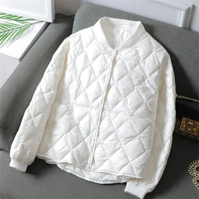 

Korean Loose Casual Lightweight Warm Cotton Padded Jackets Female Overcoat 2025 New Autumn Winter Fashion Parkas Women Jacket