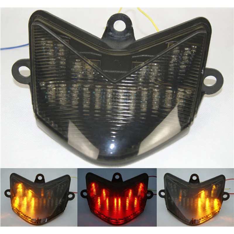 waase For Kawasaki ZX-10R ZX10R 2004 2005 Tail Light Brake Turn Signals Integrated LED Light